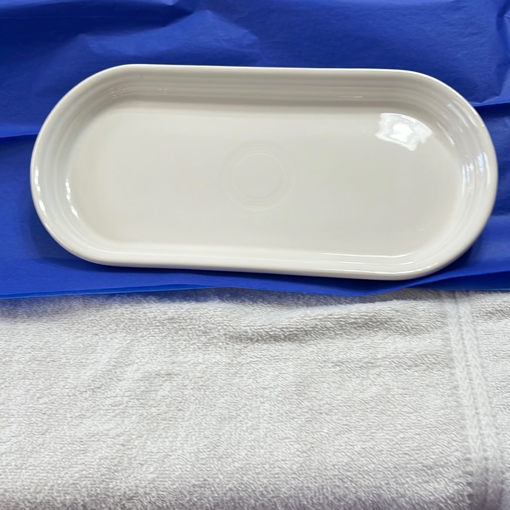 White Small Fiestaware Bread Plate